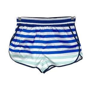 Hunter Target Striped Blue White Shorts Women XS Coastal Beach Vacation Pockets